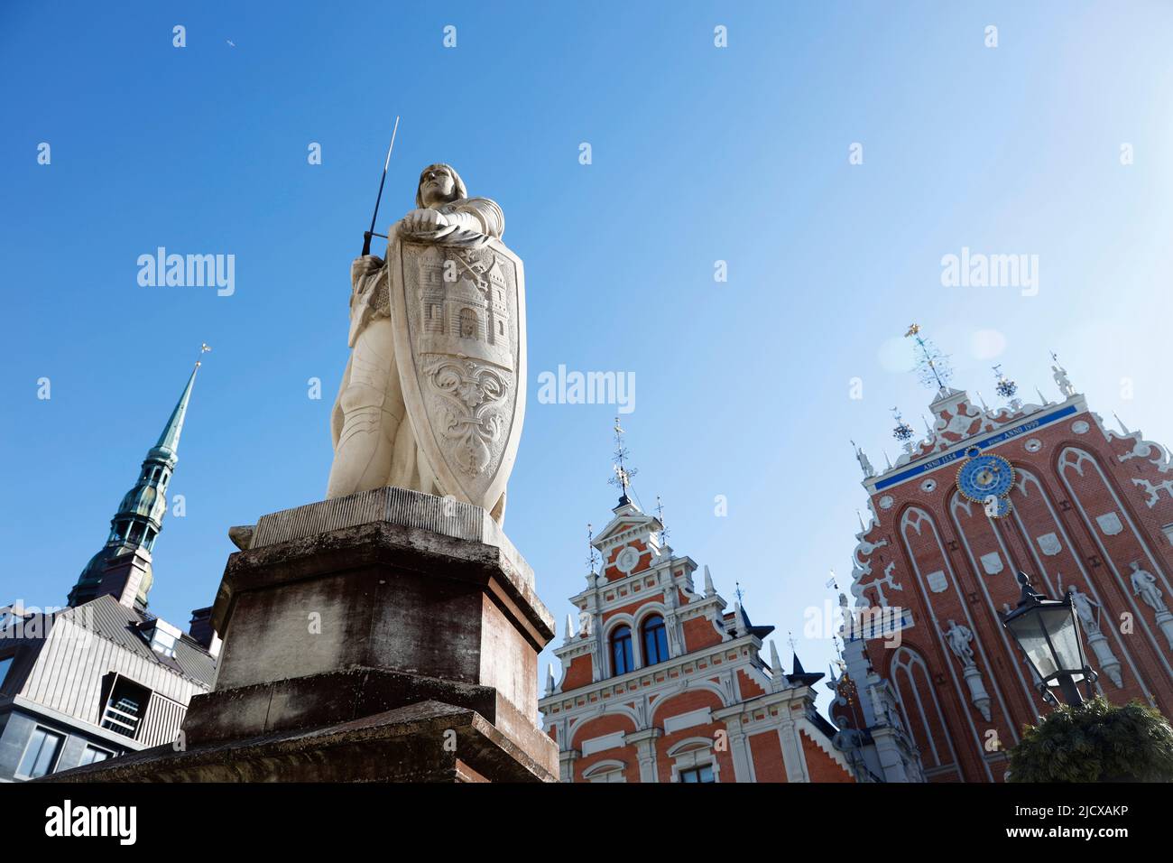 Zentrum von Riga, UNESCO-Weltkulturerbe, Lettland, Europa Stockfoto
