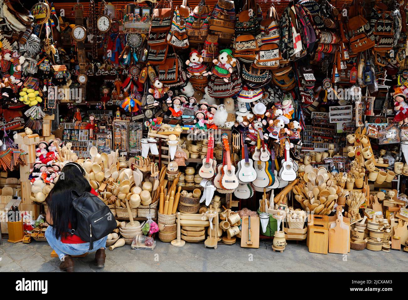 Marktgeschäft in Cuenca, Ecuador, Südamerika Stockfoto