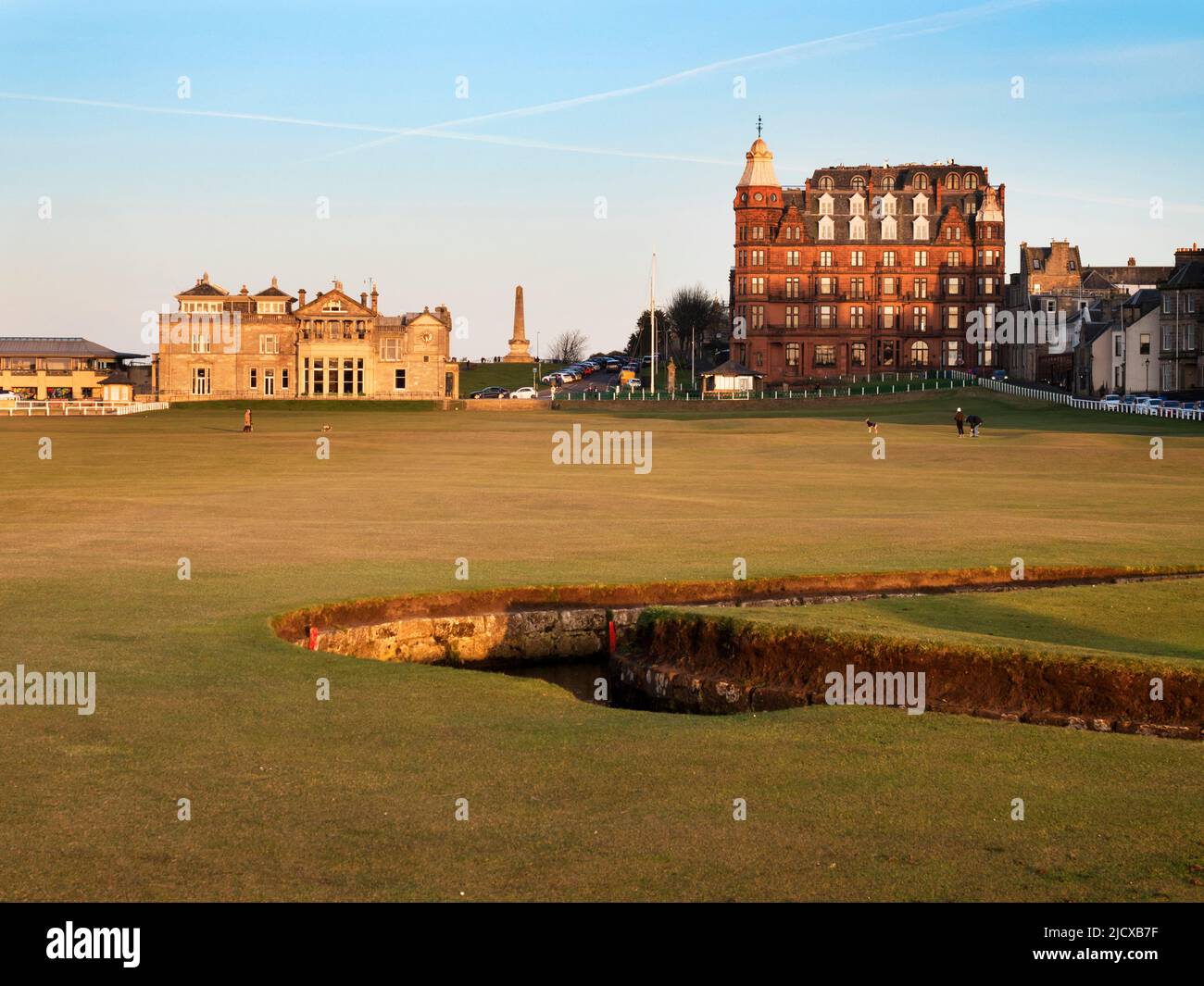 The Old Course und Royal and Ancient Golf Club in St. Andrews, Fife, Schottland, Großbritannien, Europa Stockfoto