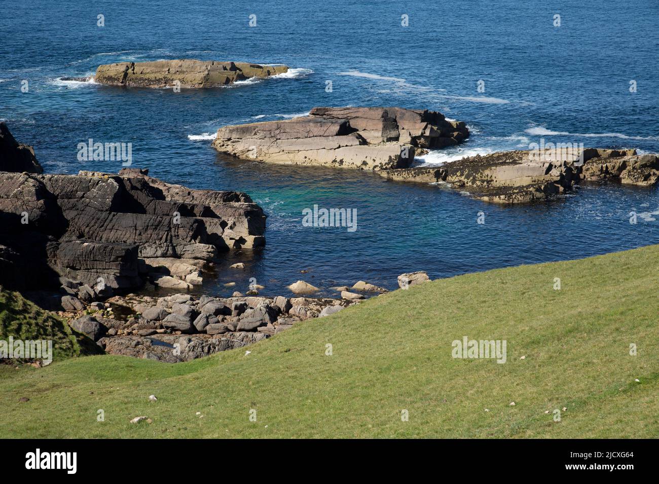 Meerblick von Stoer Head, Assynt, Schottland Stockfoto