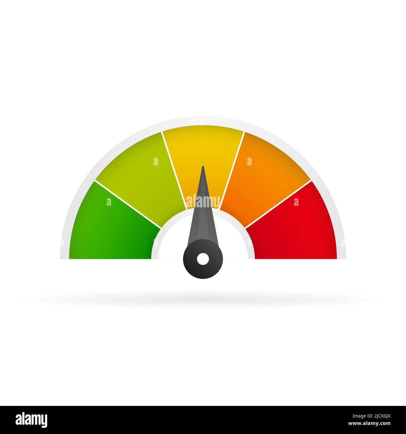Bonitätsmesser auf weißem Hintergrund Stock Vektor