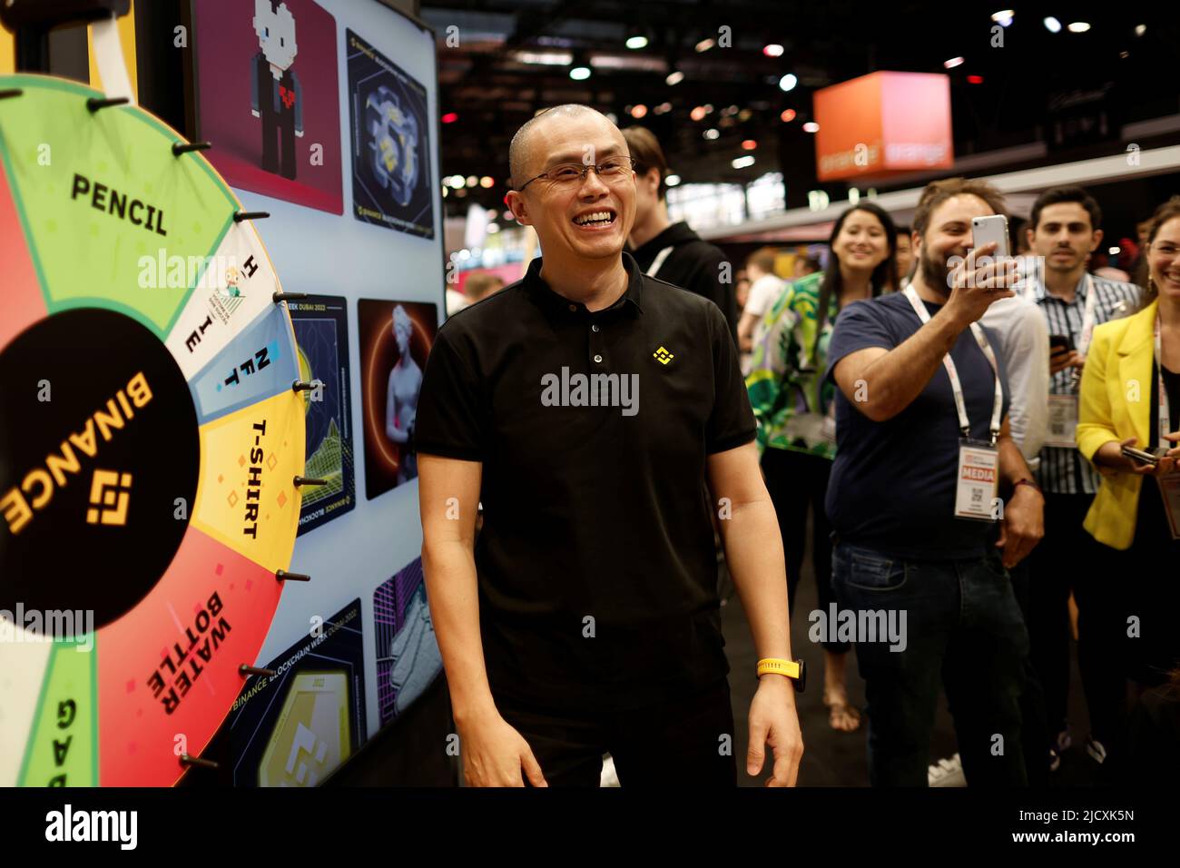 Zhao Changpeng, Gründer und Chief Executive Officer von Binance, nimmt an der Viva Technology Konferenz Teil, die Innovation und Startups im Messezentrum Porte de Versailles in Paris, Frankreich, am 16. Juni 2022 gewidmet ist. REUTERS/Benoit Tessier Stockfoto