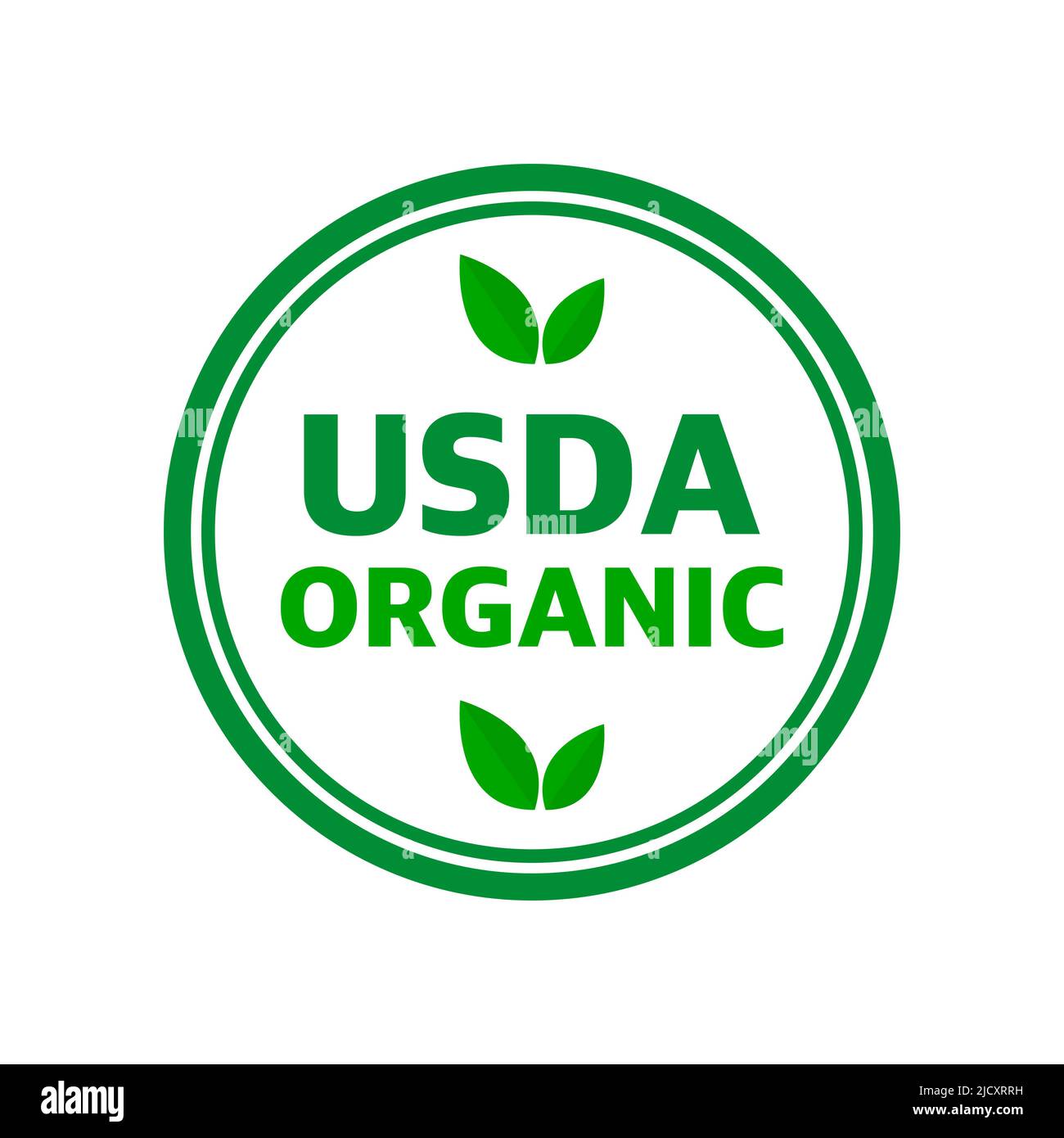 USDA organisches Schild, Symbol kein gvo-Vektor-Symbol Stock Vektor
