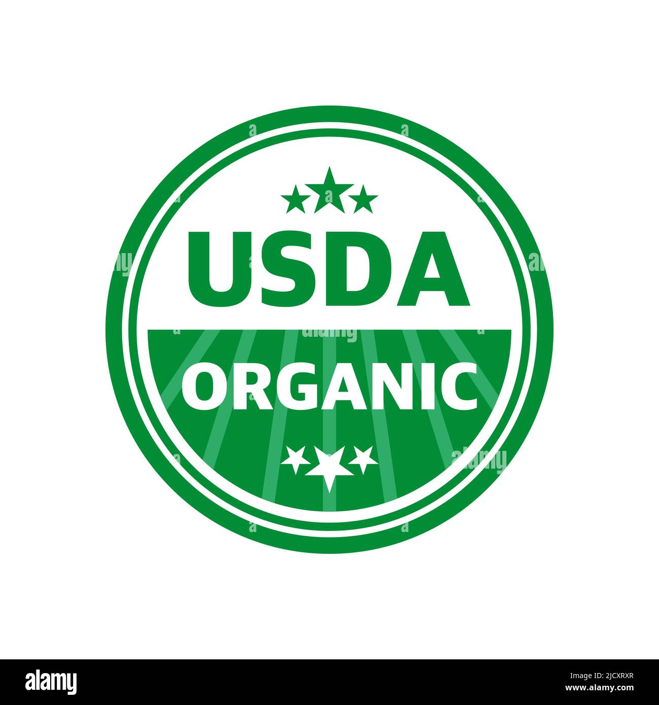 USDA organisches Schild, Symbol kein gvo-Vektor-Symbol Stock Vektor