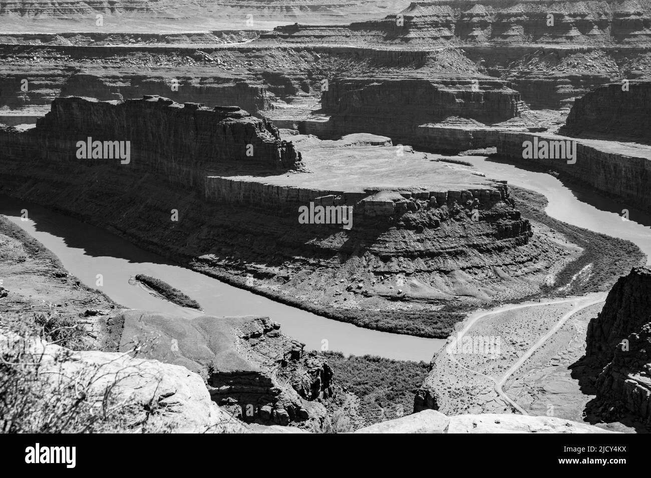 Malerische Aussicht auf Dead Horse Point, Colorado River, Utah, USA Stockfoto
