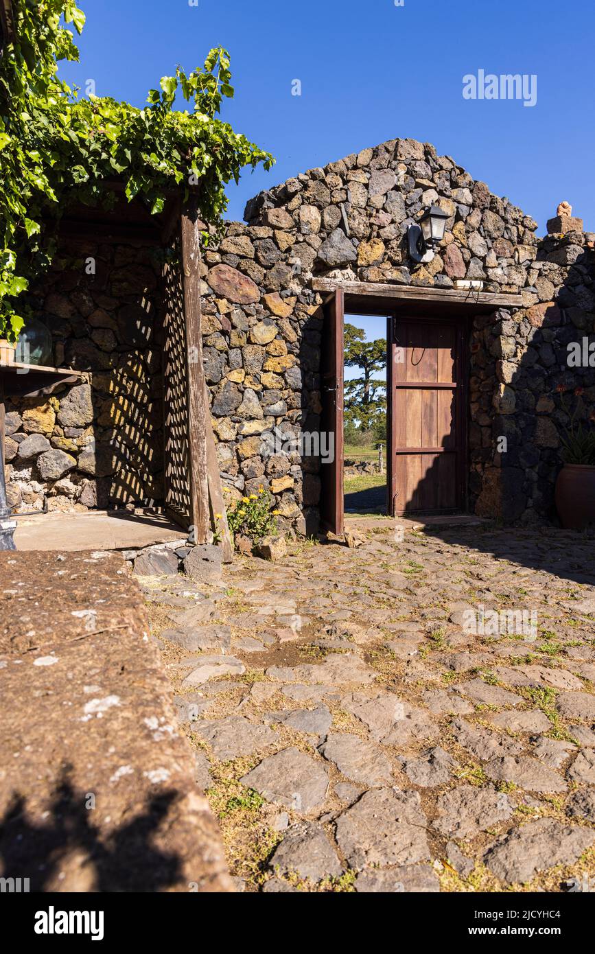 Ländliches Hotel, Caserio Los Partidos, El Tanque, in der Nähe von Santiago del Teide auf Teneriffa, Kanarische Inseln, Spanien Stockfoto