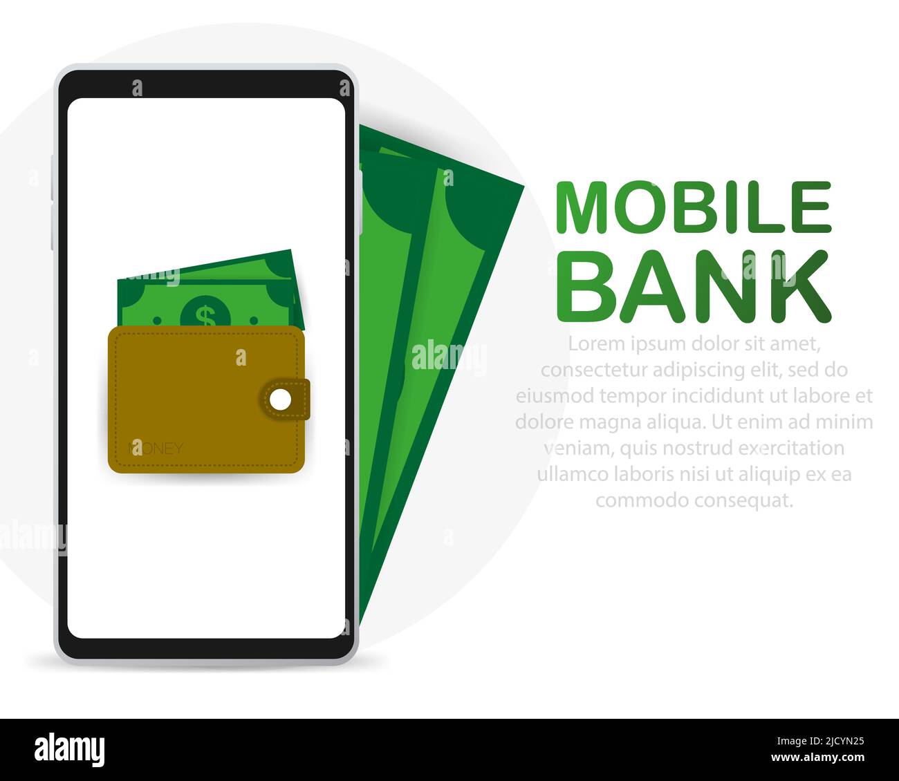 Mobile Banking und Online-Zahlung Stock Vektor