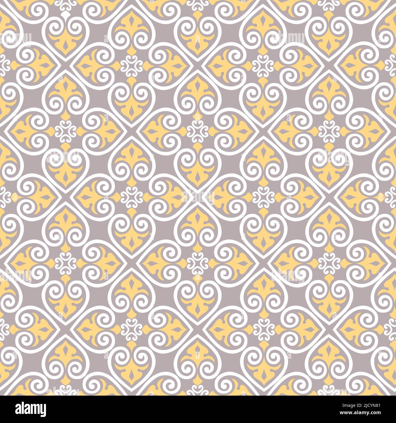 Nahtloses Muster mit floralem asiatischem Ornament. Abstrakte, ornamentale Struktur. Künstlerische diagonale florieren Fliese Hintergrund in arabischen Orient-Stil Stock Vektor