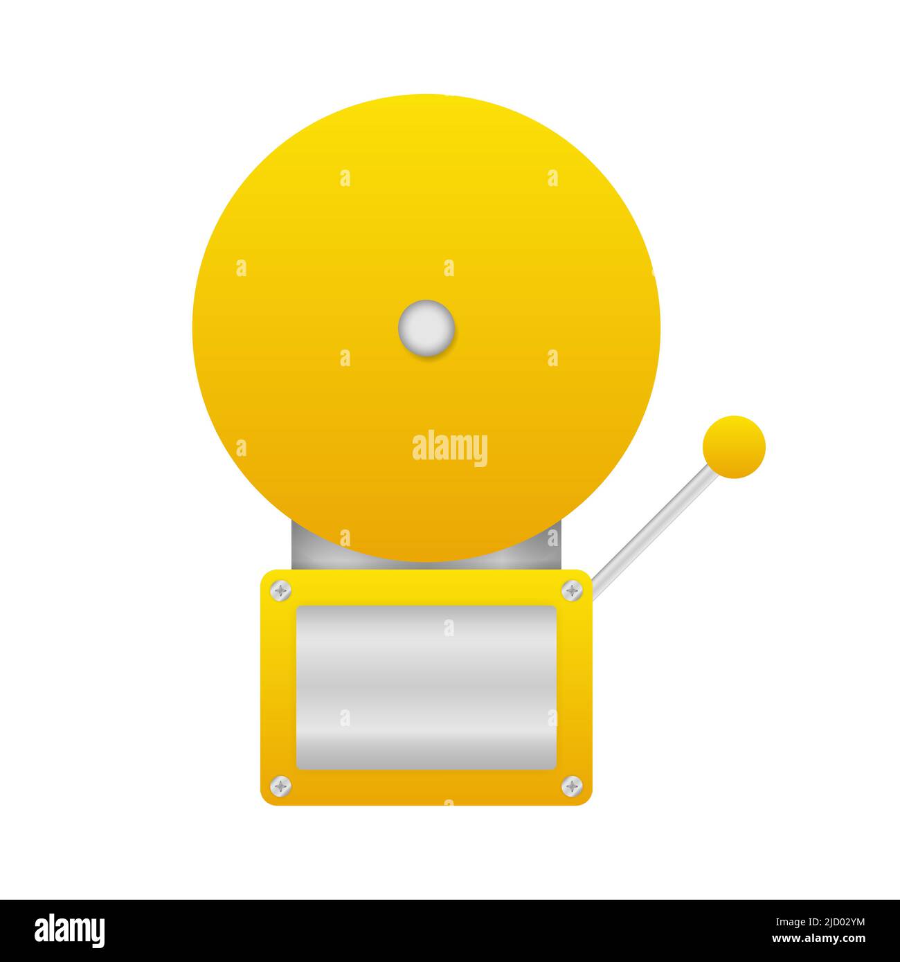 Brandmeldeanlage. Brandschutzanlagen auf weißem Hintergrund isoliert. Stock Vektor
