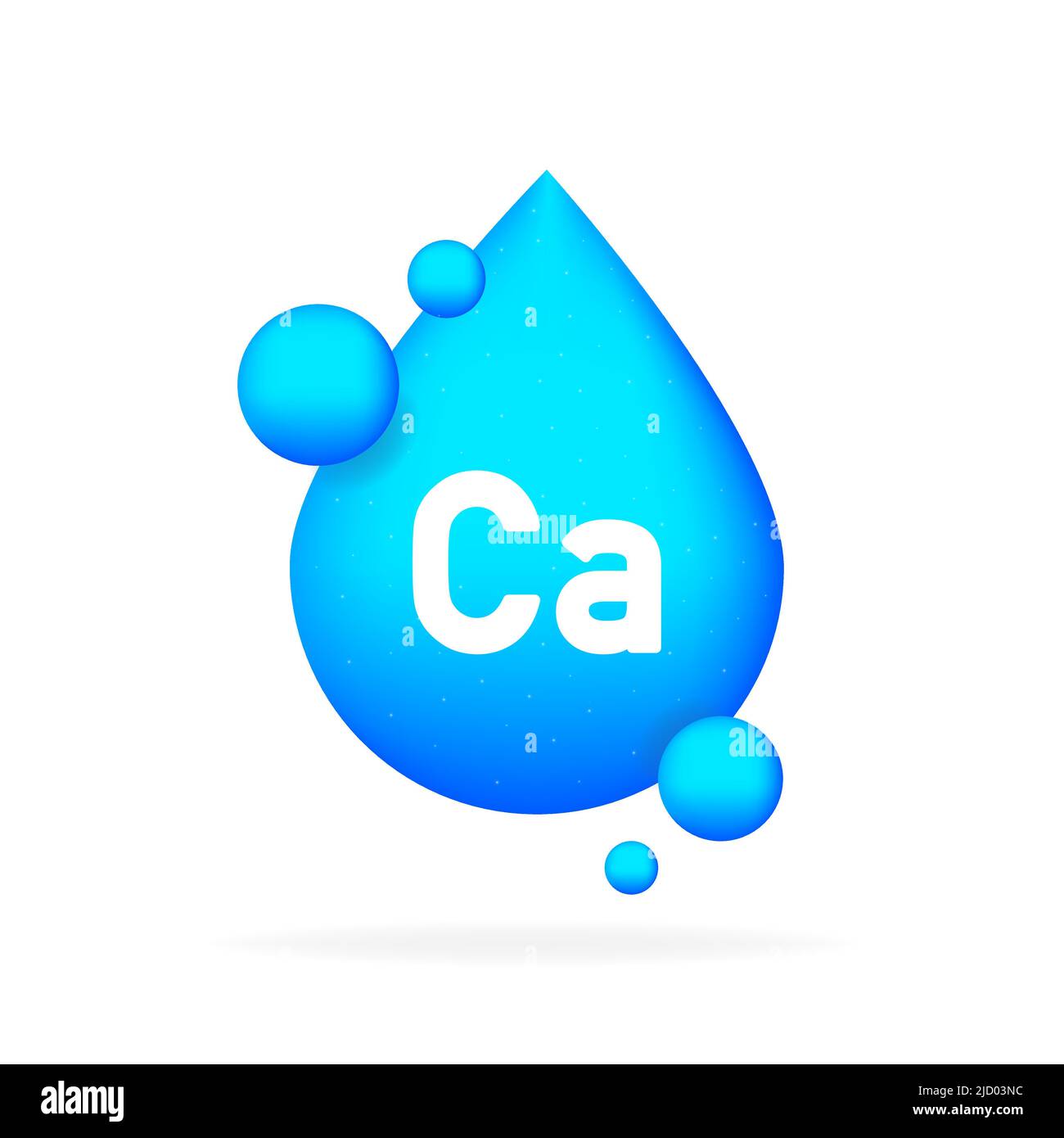 Calciummineral. Ca-Kapsel Stock Vektor