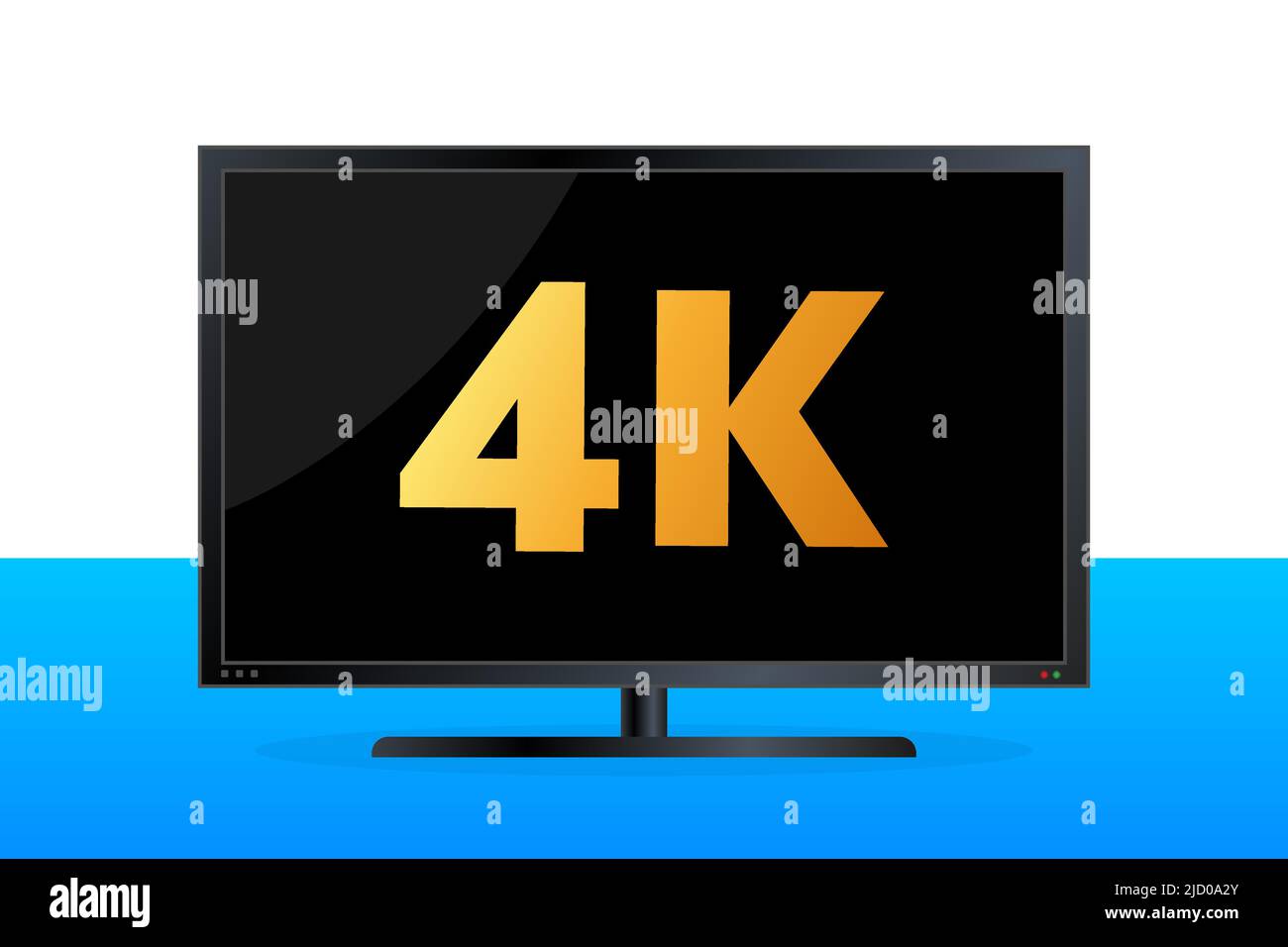 4K ultrahd , 2k quadhd , 1080 fullhd und 720 hd Abmessungen von Video. Stock Vektor
