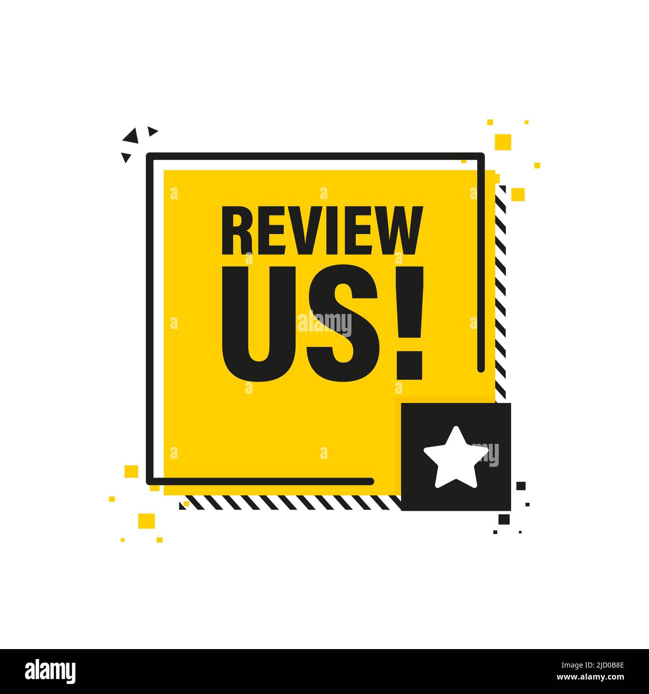 Überprüfen Sie uns Zeichen, Etikett. Überprüfen Sie uns Tag-Zeichen. Stock Vektor