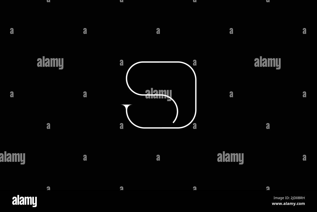 SD,DS Logo-Monogramm mit abstrakten Buchstaben Stock Vektor