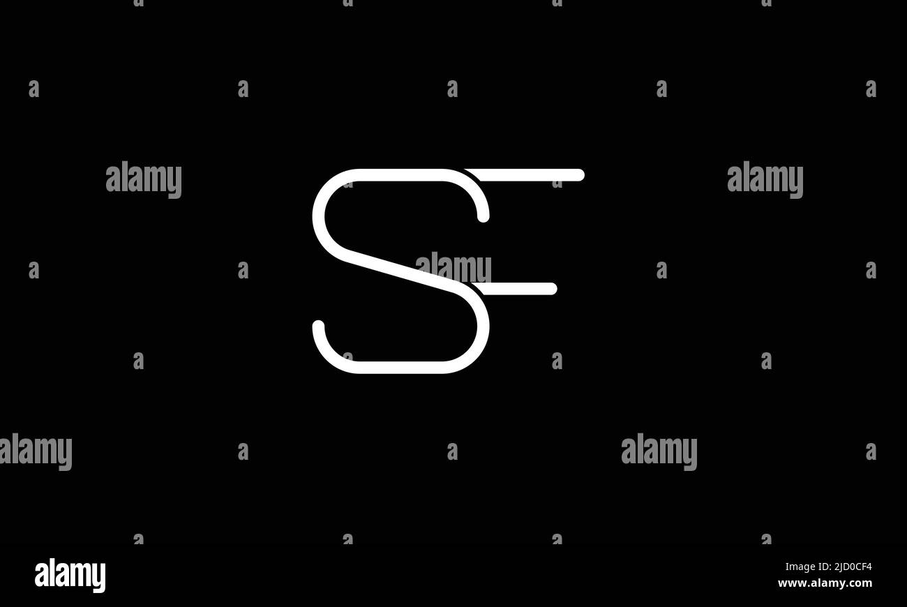 SF, FS Abstract Letters Logo Monogramm Stock Vektor
