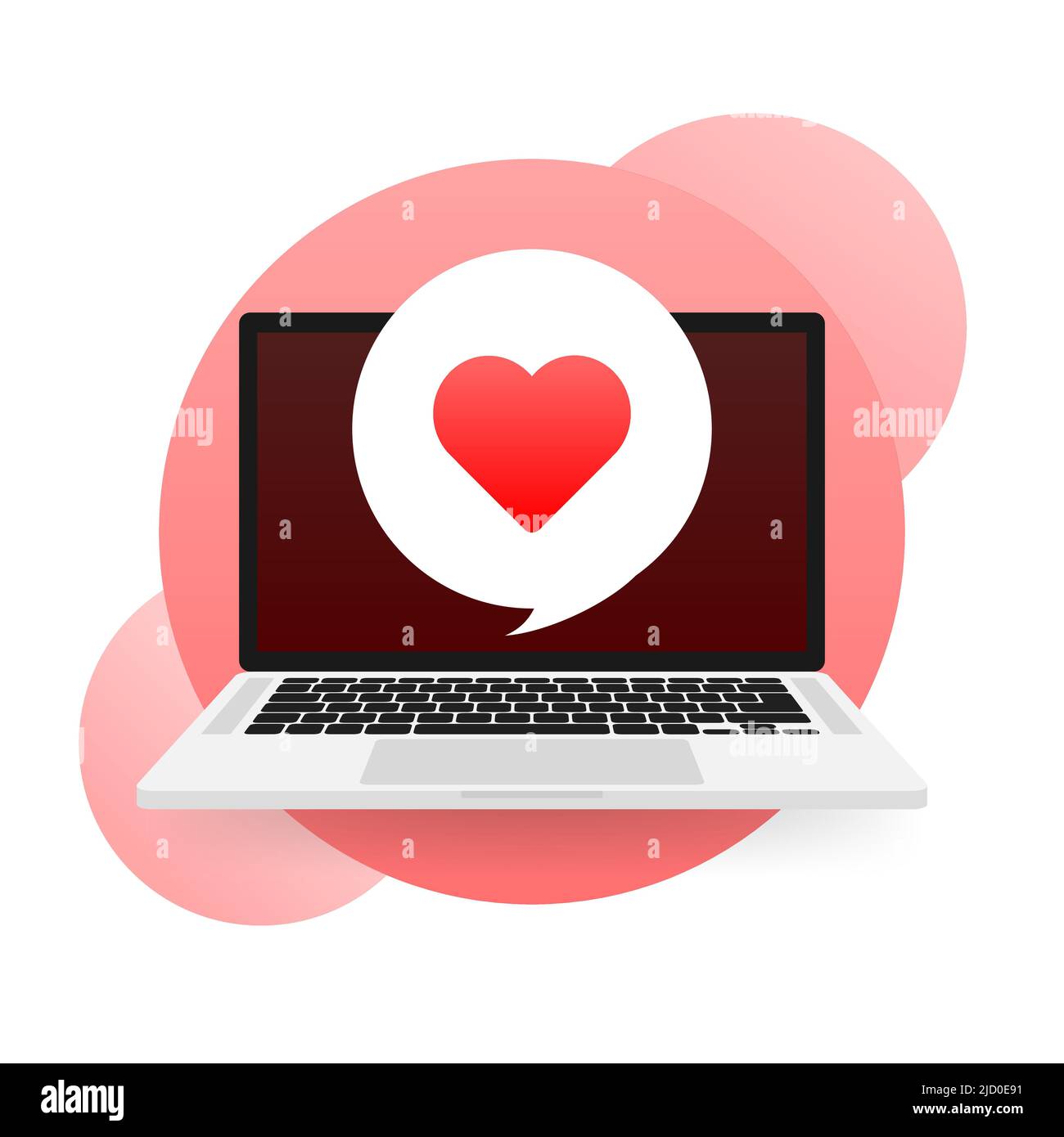 Flach wie ein Notebook für Marketing-Design. Symbol für das Design mobiler Apps. Smartphone-Modell. Mobiles Internet, soziale Medien. Stock Vektor