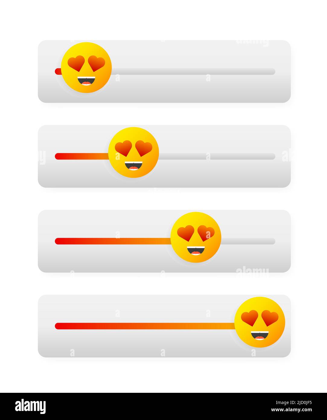 Schieberegler für Ebenen in flacher Ausführung auf weißem Hintergrund. Flacher Vektor. Pfeilsymbol. Symbol für Vektorfarbe Stock Vektor