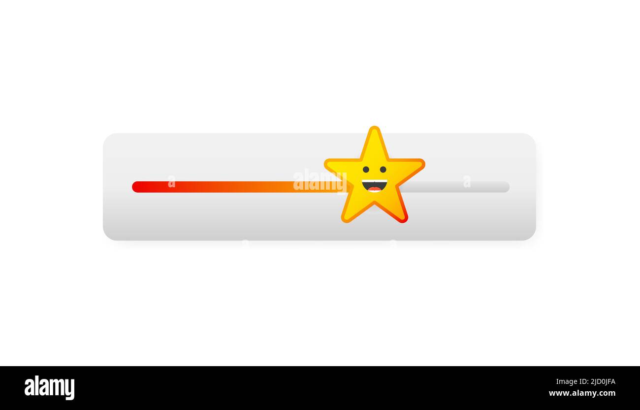 Schieberegler für Ebenen in flacher Ausführung auf weißem Hintergrund. Flacher Vektor. Pfeilsymbol. Symbol für Vektorfarbe Stock Vektor