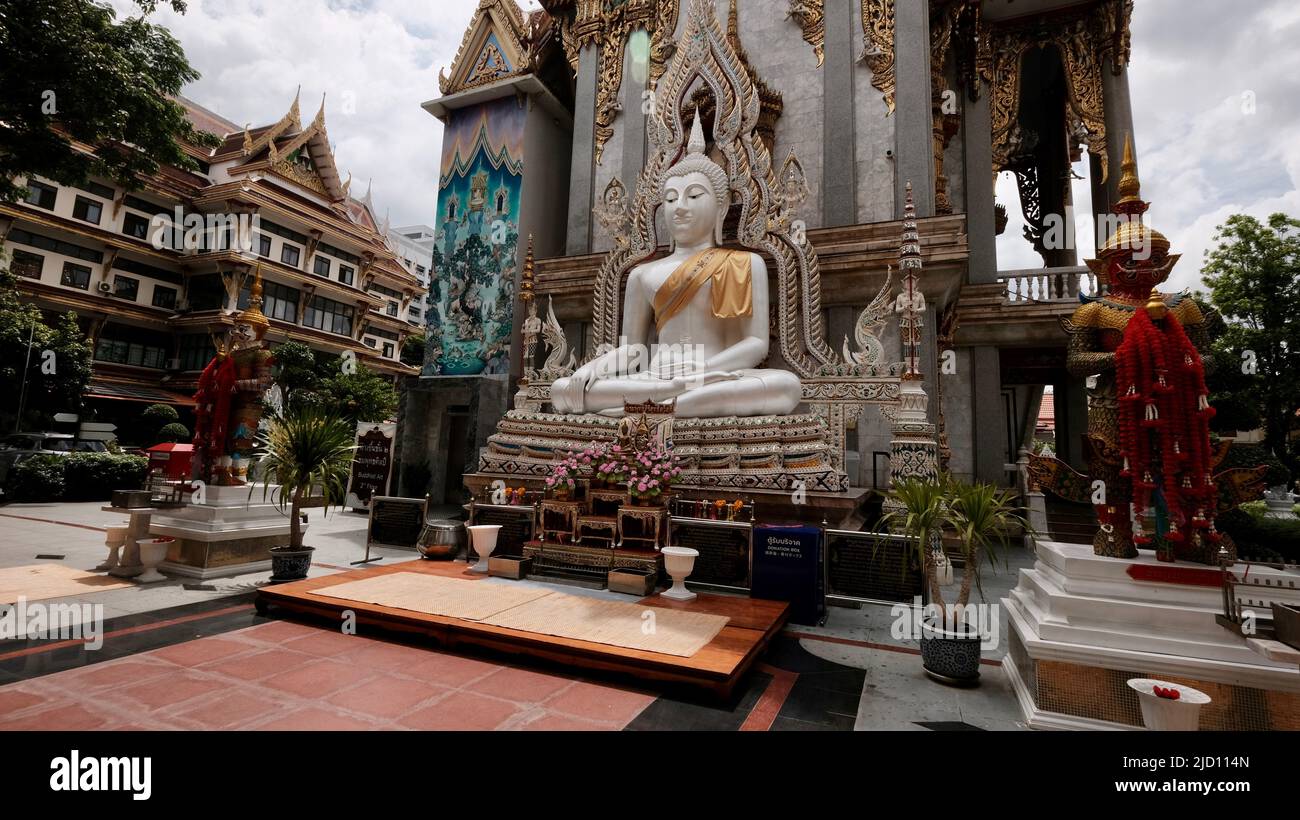 Wat Suthiwararam Charoen Krung Road, Yan Nawa, Sathon, Bangkok Thailand Stockfoto