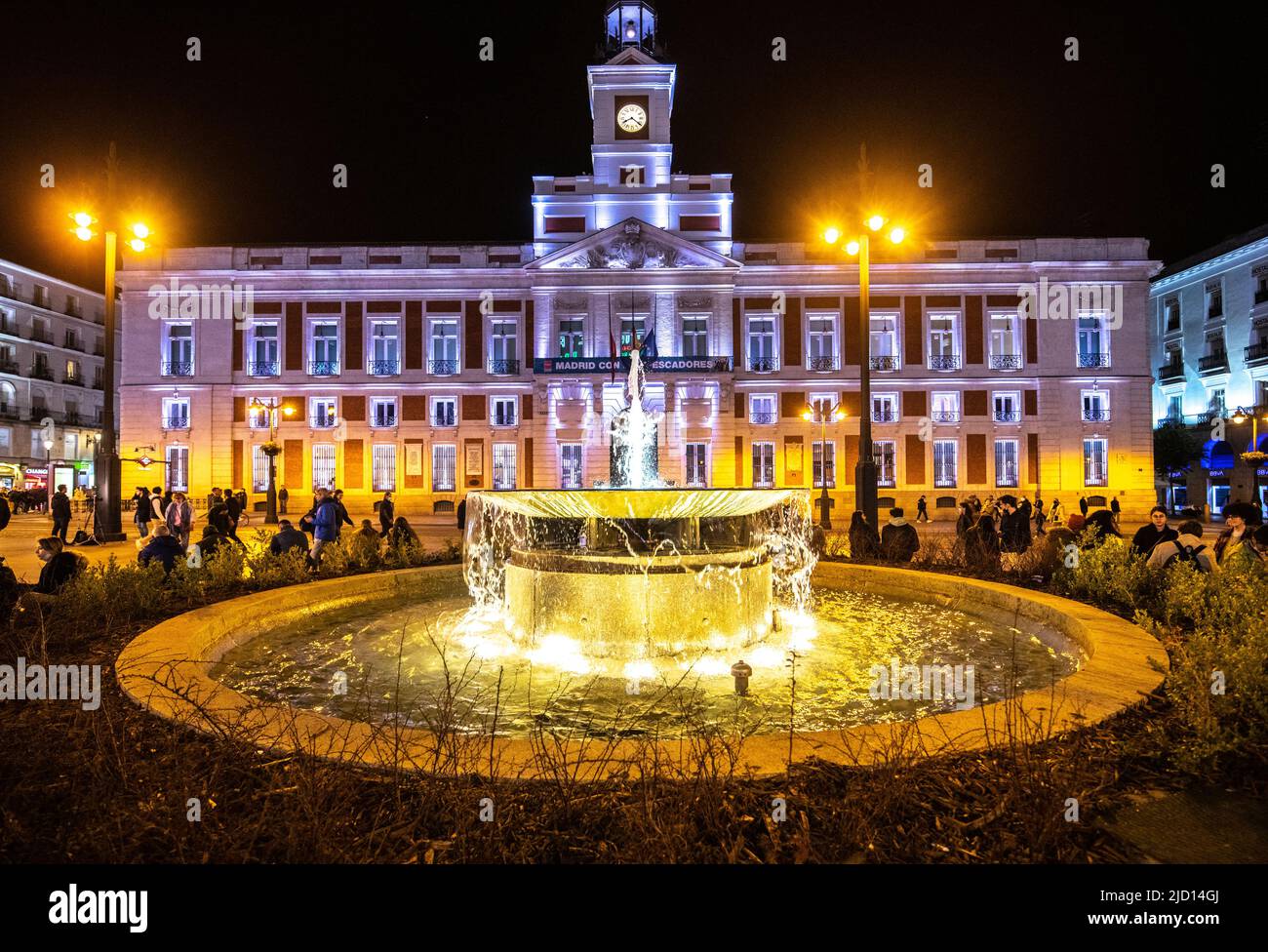 Real Casa de Correos in Puerta del Sol, Madrid, Spanien Stockfoto