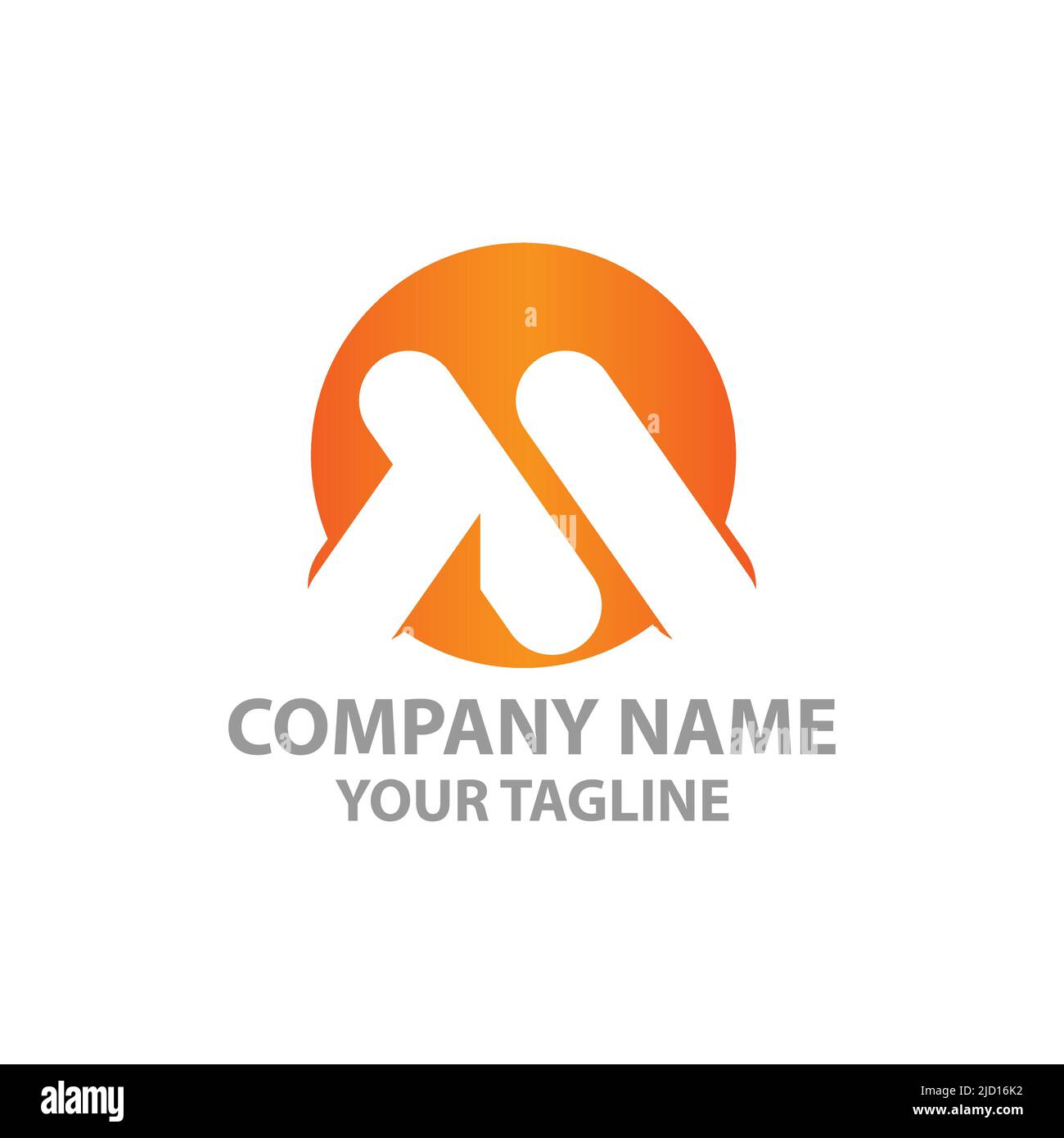 M line Logo-Design. Minimales kreatives monochromes Monogramm-Symbol.EPS 10 Stock Vektor