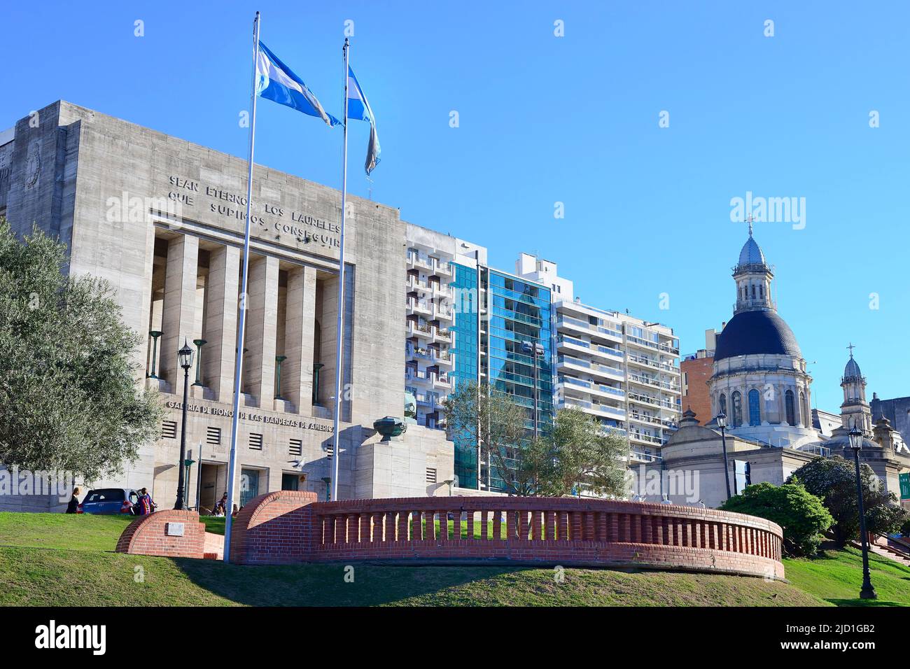 Flaggenmonument, Monumento Historico Nacional a la Bandera, Rosario, Provinz Santa Fe, Argentinien Stockfoto