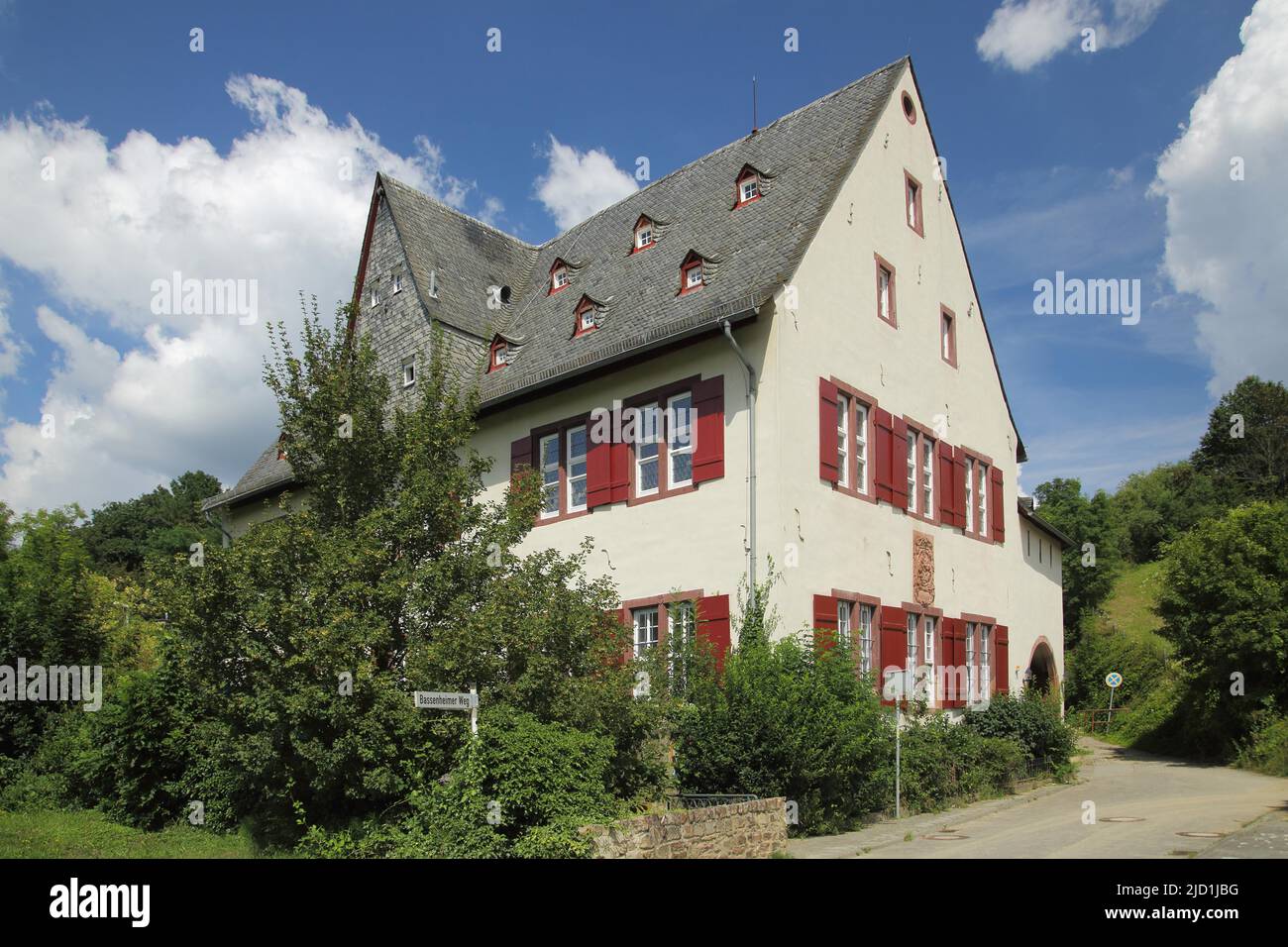 Bassenheimer Hof in Kiedrich, Rheingau, Taunus, Hessen, Deutschland Stockfoto