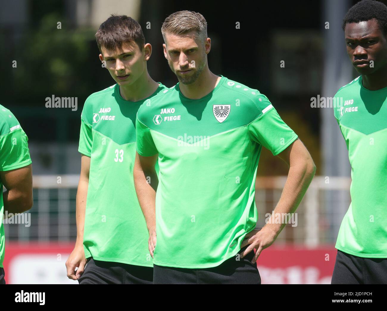 firo: 16.. Juni 2022, Fußball, Fußball: Regionalliga West: Trainingsbeginn SC Preuvuen Mvºnster, Münster Marc Lorenz Stockfoto