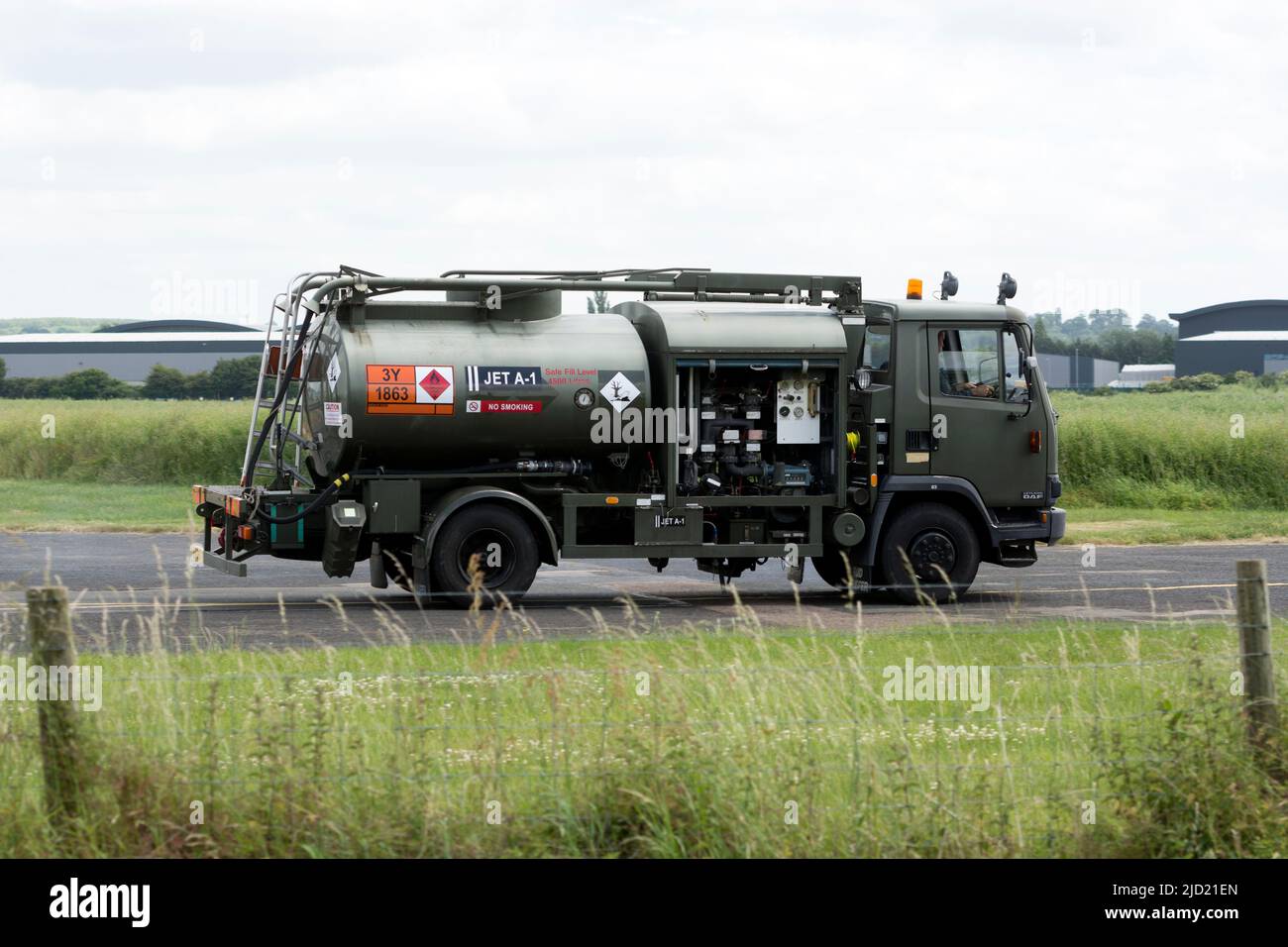 Jet-Tanker am Wellesbourne Airfield, Warwickshire, Großbritannien Stockfoto