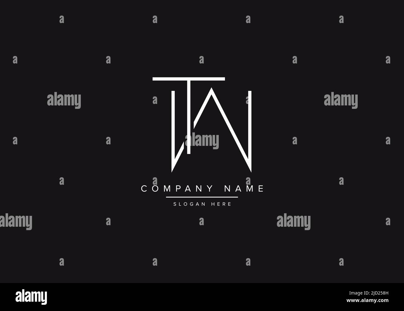 TW Line Art Logo, abstrakte Monogramm Buchstaben Logo Vektor Illustration Stock Vektor