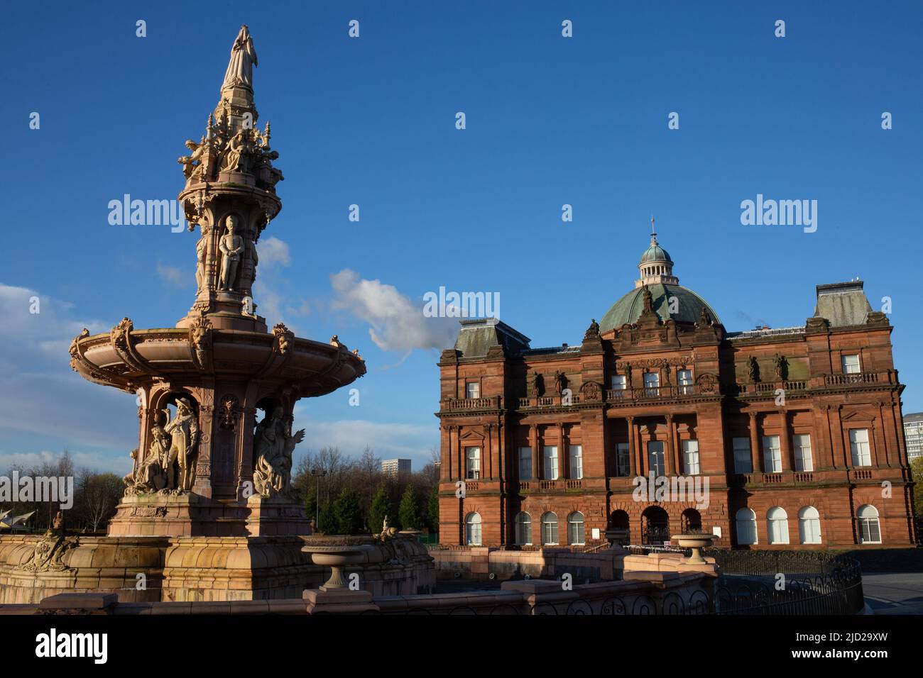 People’s Palace Museum on Glasgow Green, in Glasgow, Schottland, 8. April 2022. Stockfoto