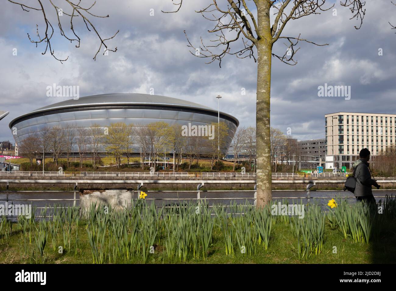Die OVO Hydro-Konzerthalle, in Glasgow, Schottland, 7. April 2022. N55 51,480' W4 17,275' Stockfoto