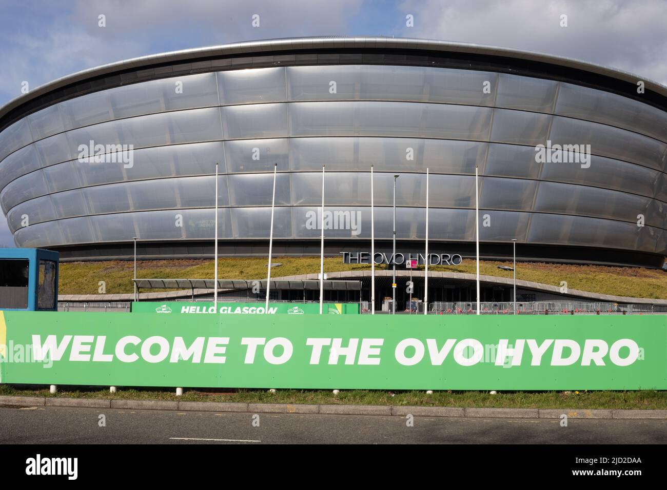 Die OVO Hydro-Konzerthalle, in Glasgow, Schottland, 7. April 2022. N55 51,529' W4 17,182' Stockfoto