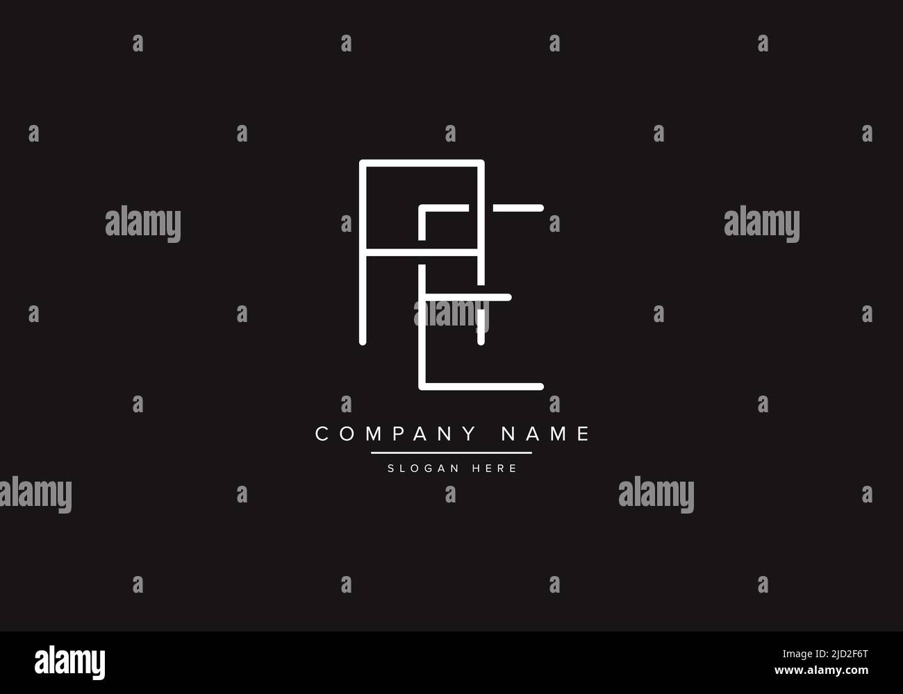 AE Logo Design Vektor Illustration Vorlage. Stock Vektor