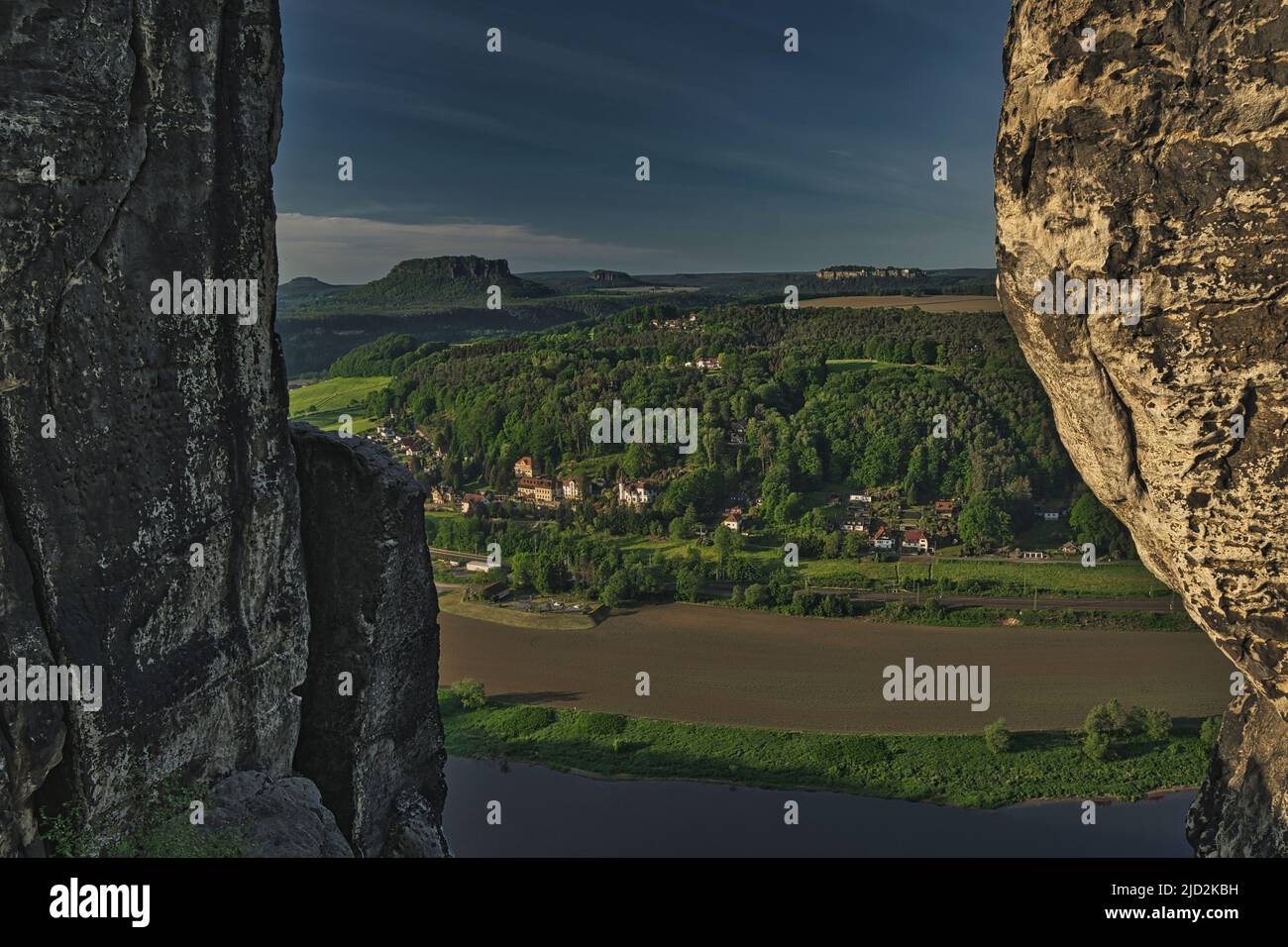 bastei sächsische schweiz Stockfoto