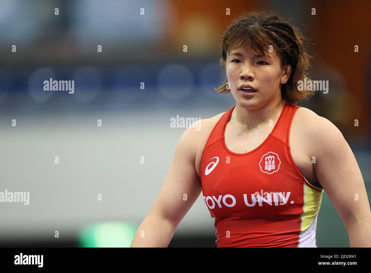 Komazawa Olympic Park Gymnasium, Tokio, Japan. 16.. Juni 2022. Yuka Kagami, 16. JUNI 2022 - Wrestling : Meiji Cup All Japan Selection Championship 76kg Freistil-Finale der Frauen im Komazawa Olympic Park Gymnasium, Tokio, Japan. Quelle: AFLO SPORT/Alamy Live News Stockfoto