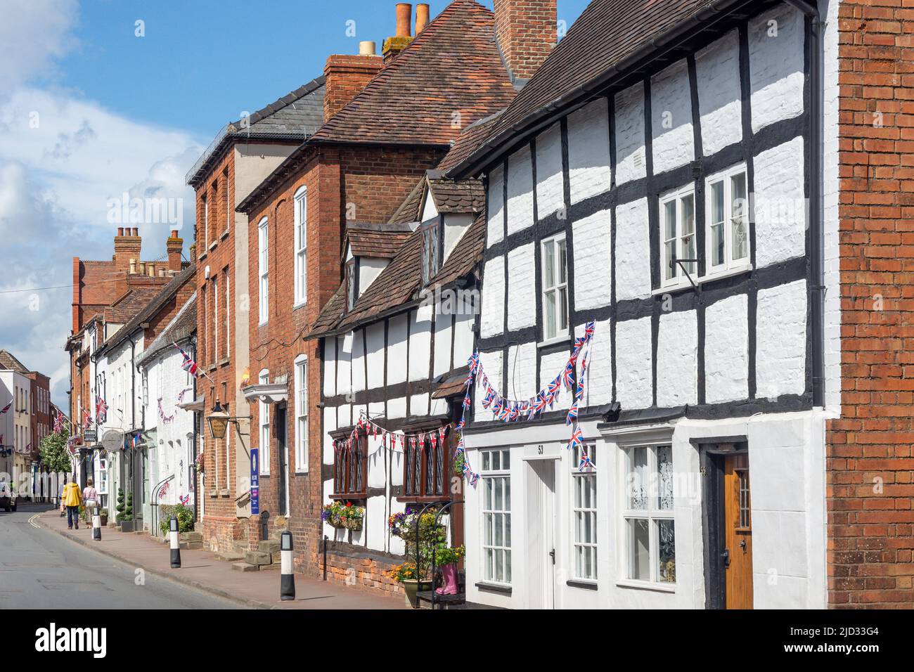 Old Street, Upton-upon-Severn, Worcestershire, England, Großbritannien Stockfoto