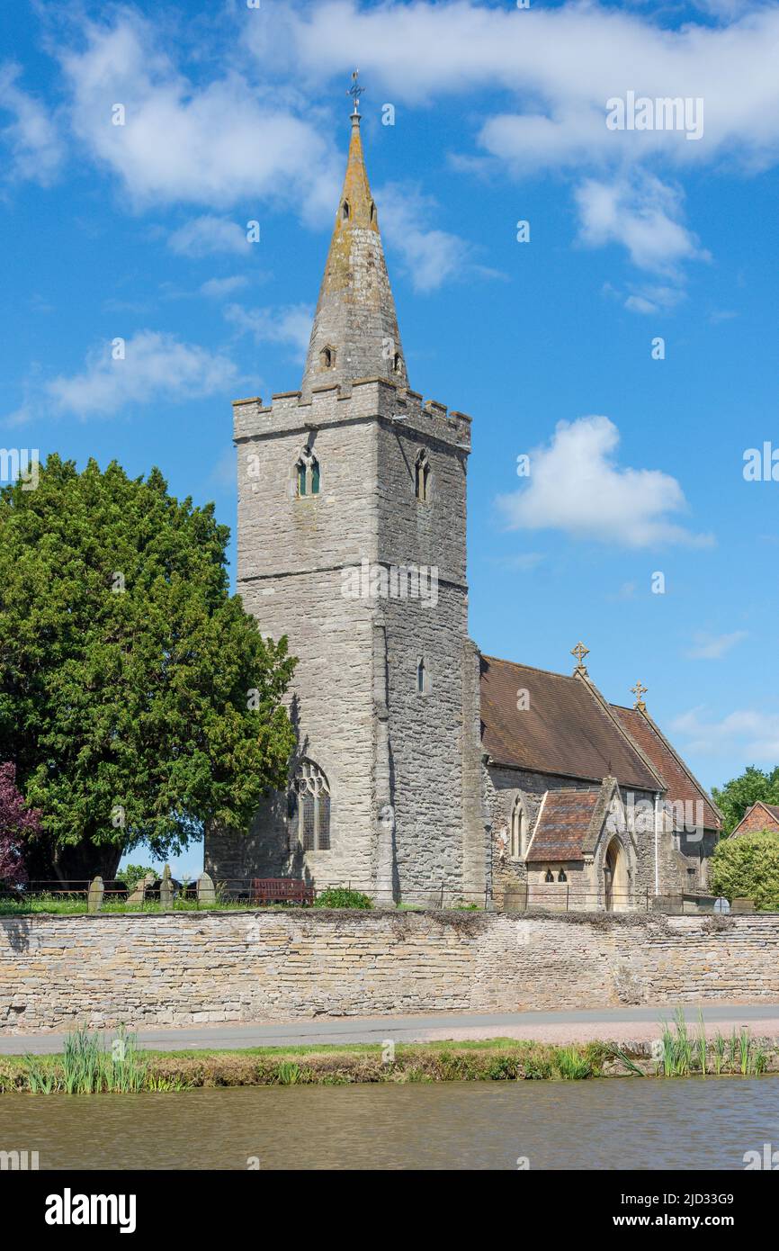 Die Pfarrkirche St. James, Staunton Court, Staunton, Gloucestershire, England, Vereinigtes Königreich Stockfoto