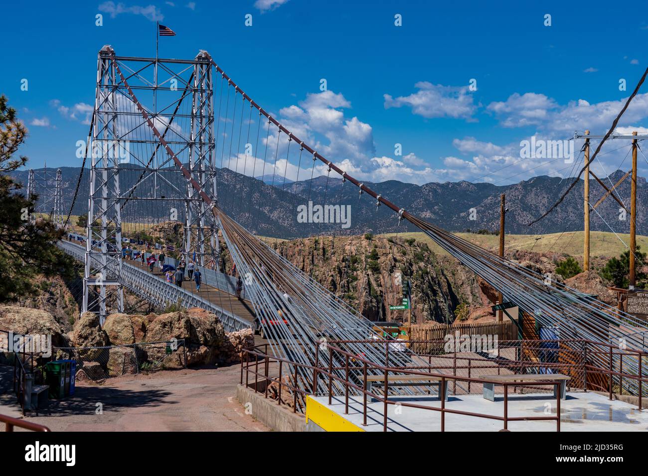 Die Royal Gorge Bridge in Colorado Stockfoto