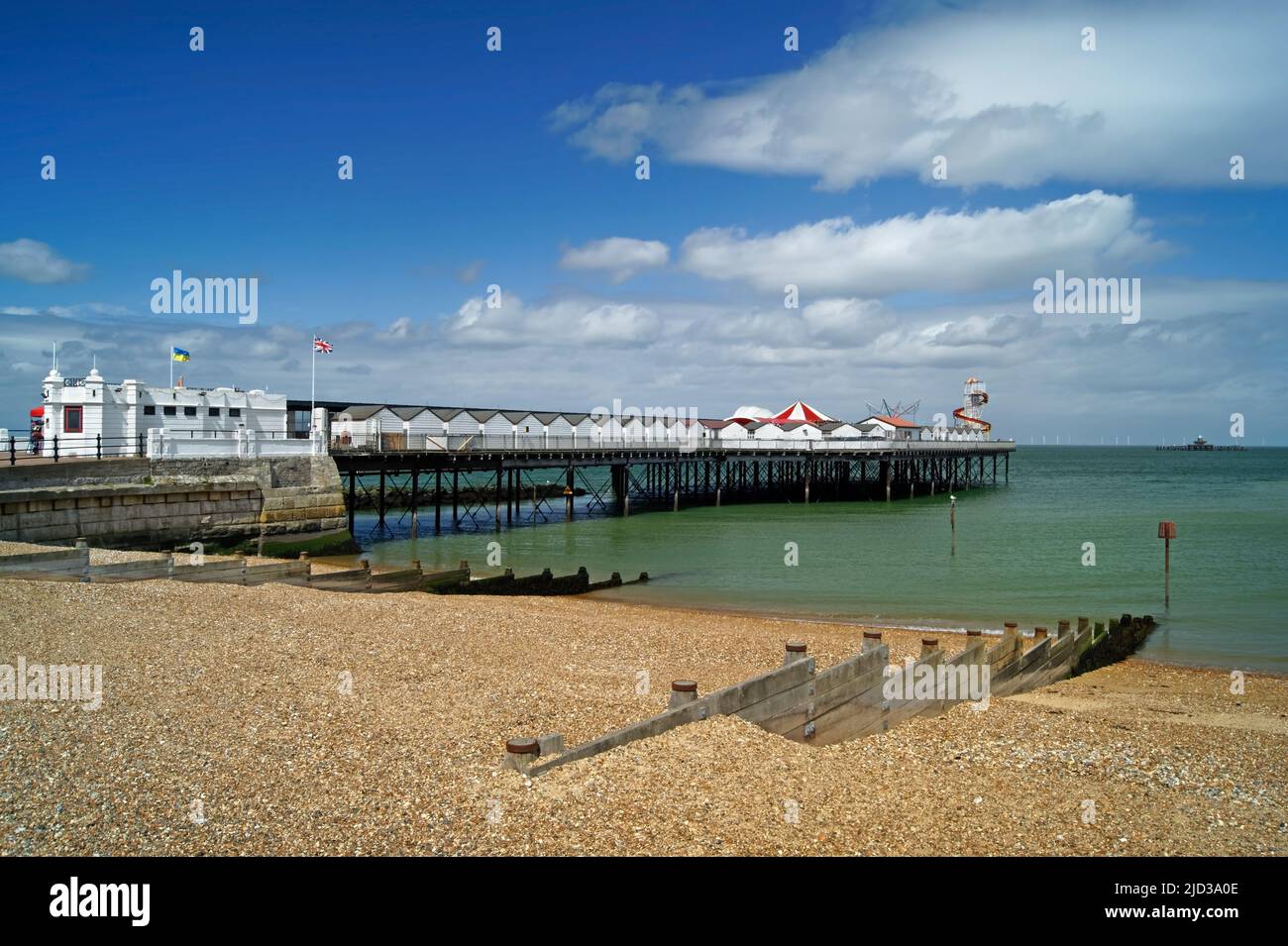Großbritannien, Kent, Herne Bay Pier Stockfoto