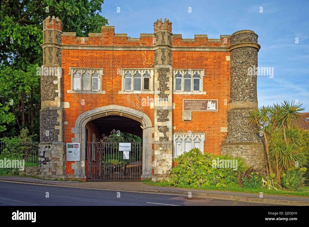 UK, Kent, Whitstable, Eintritt zum Whitstable Castle Stockfoto