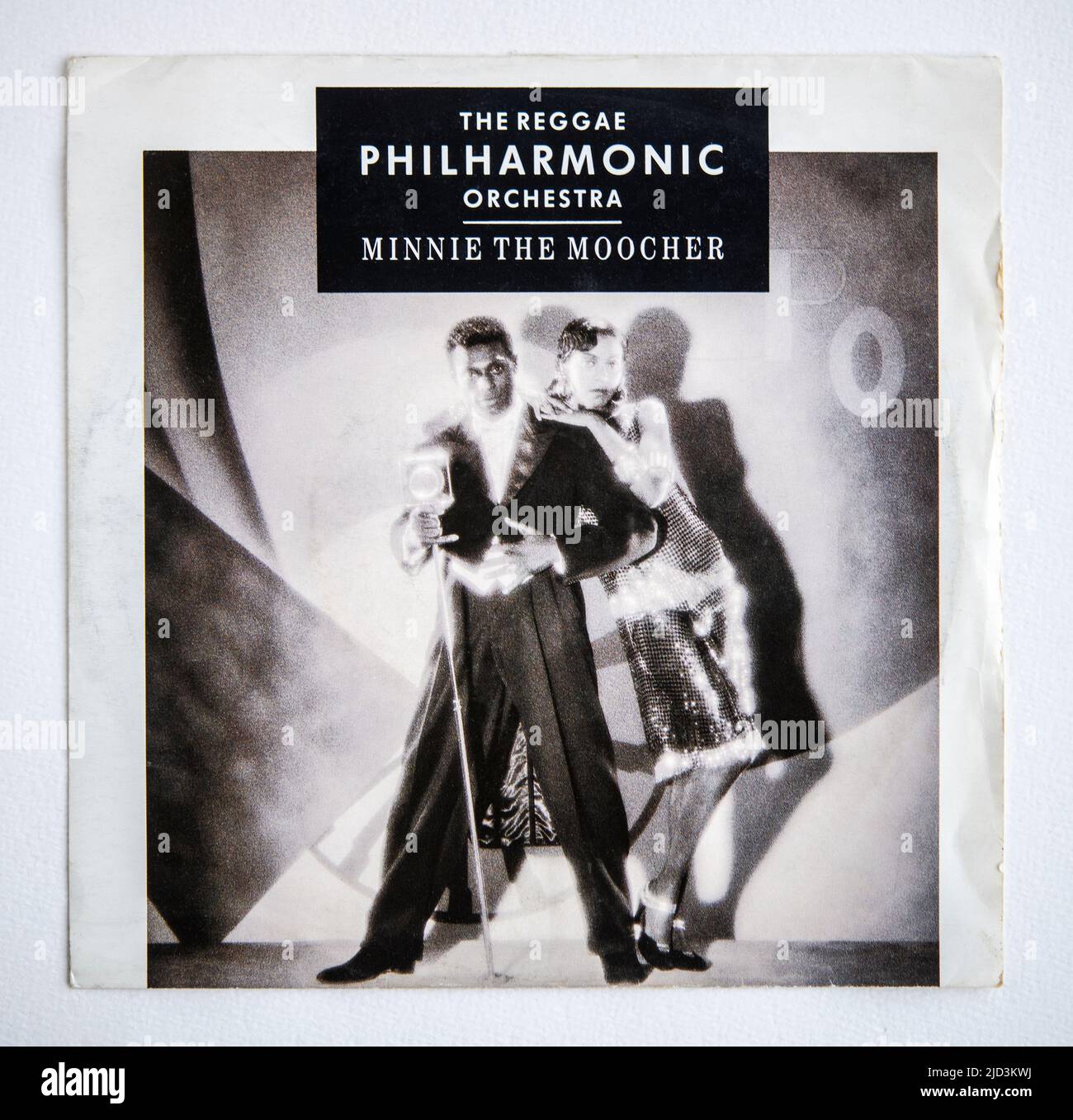 Bildercover der sieben-Zoll-Single-Version von Minnie the Moocher vom Reggae Philharmonic Orchestra, die 1988 veröffentlicht wurde Stockfoto