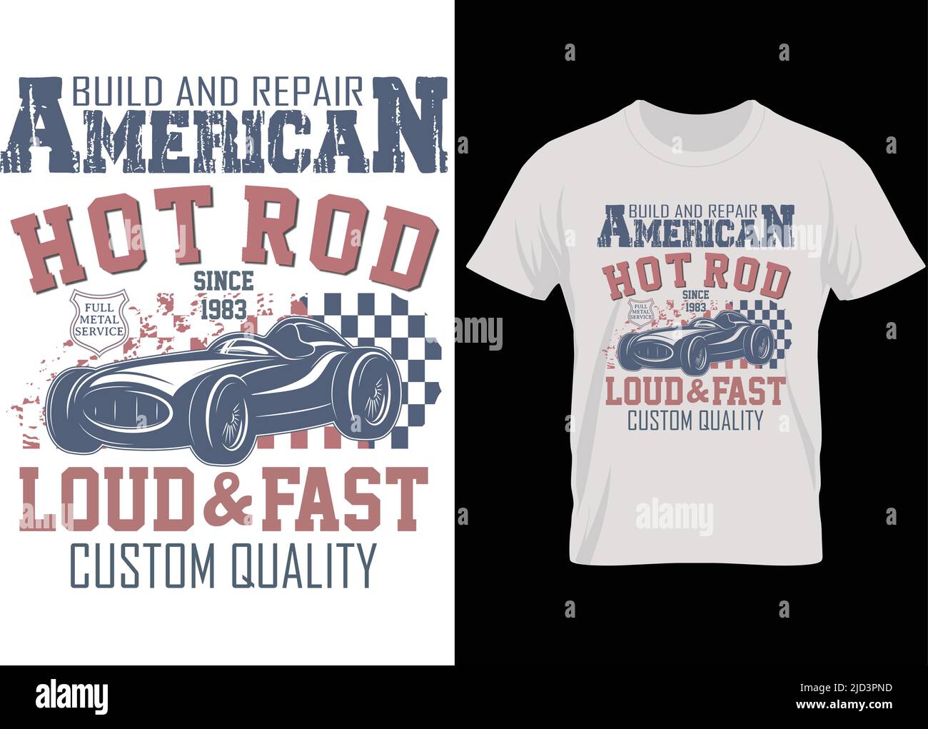 Motorrad-T-Shirt. Motorrad Vektor Retro Typografie T-Shirt-Design für Rennfahrer. Stock Vektor