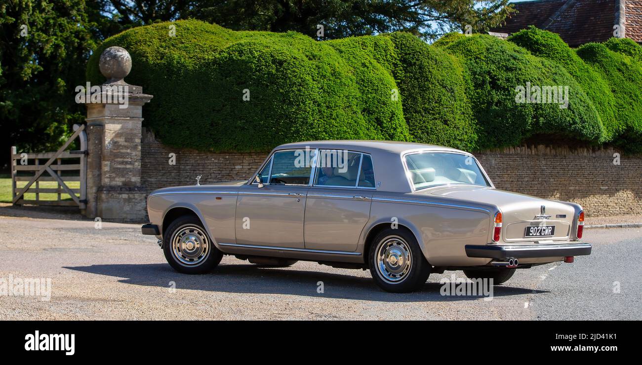 1978 Gold Rolls Royce Stockfoto