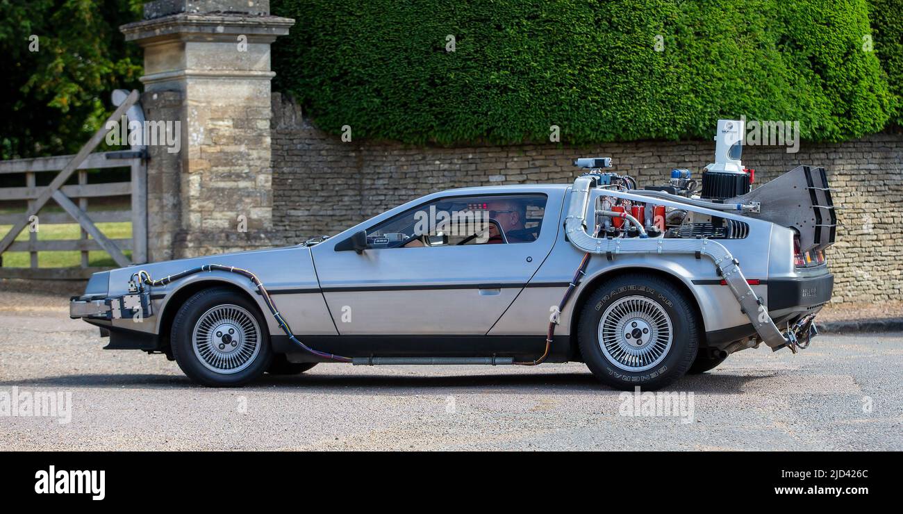1982 DELOREAN DMC 12 Zurück in das zukünftige Auto Stockfoto