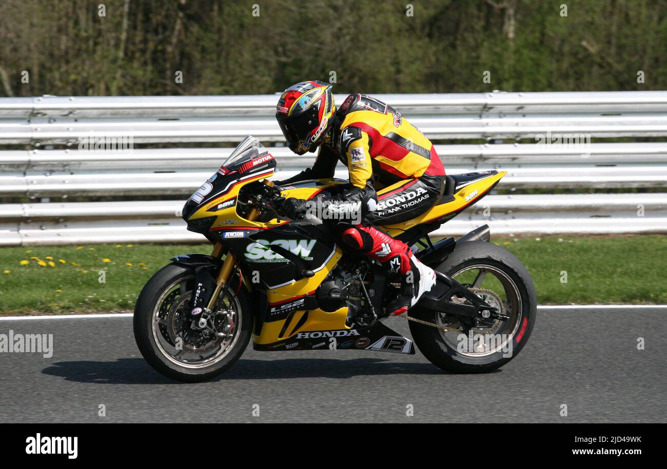 Luke Mossey auf seiner Honda British Superbike Championship 2022 Stockfoto