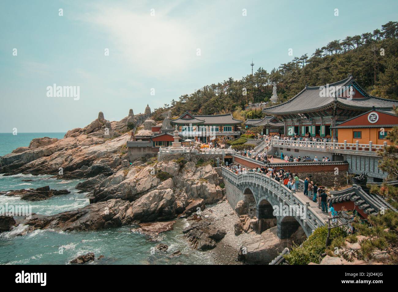 Haedong Yonggungsa Tempel im Busan Seaside Temple in Korea Stockfoto