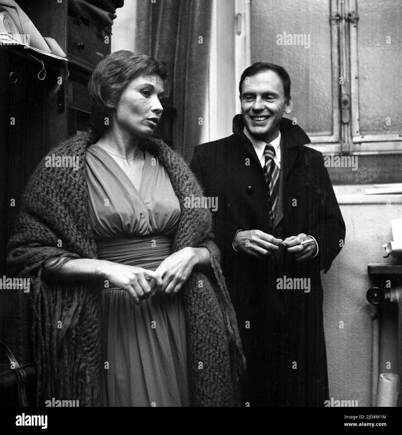 Der französische Schauspieler Jean-Louis Trintignant stirbt bei 91 - Datei - ARCHIV - PRÄSENTATION DES FILMS LE SECRY A LYON EN 1974 MARLENE JOBERT ET JEAN LOUIS TRINTIGNANT Photo AGENCE/APS-Medias/ABACAPRESS.COM Stockfoto