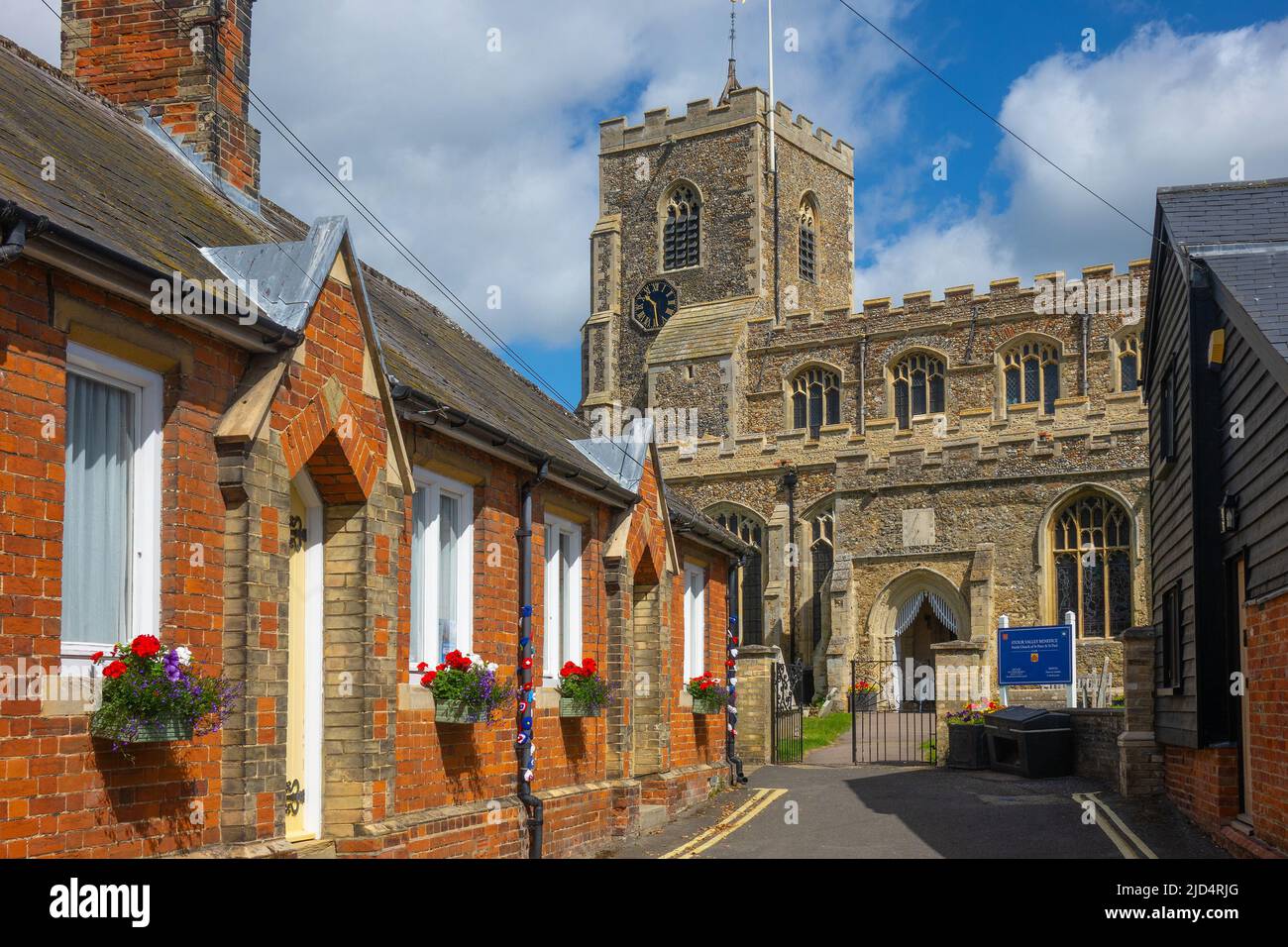 England, Suffolk, Clare, Stour Valley Kirche Stockfoto