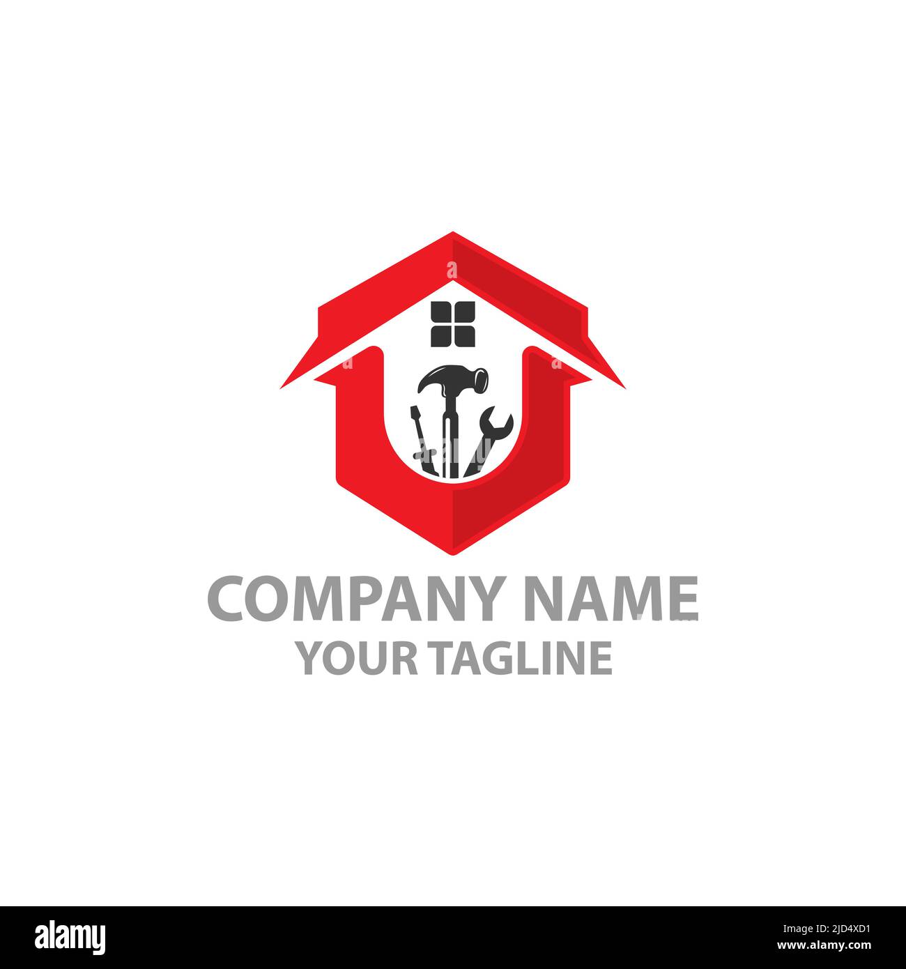 Startseite Reparatur und Renovieren Logo, Haus Wartung Vektor-Logo Design-Vorlage.EPS 10 Stock Vektor