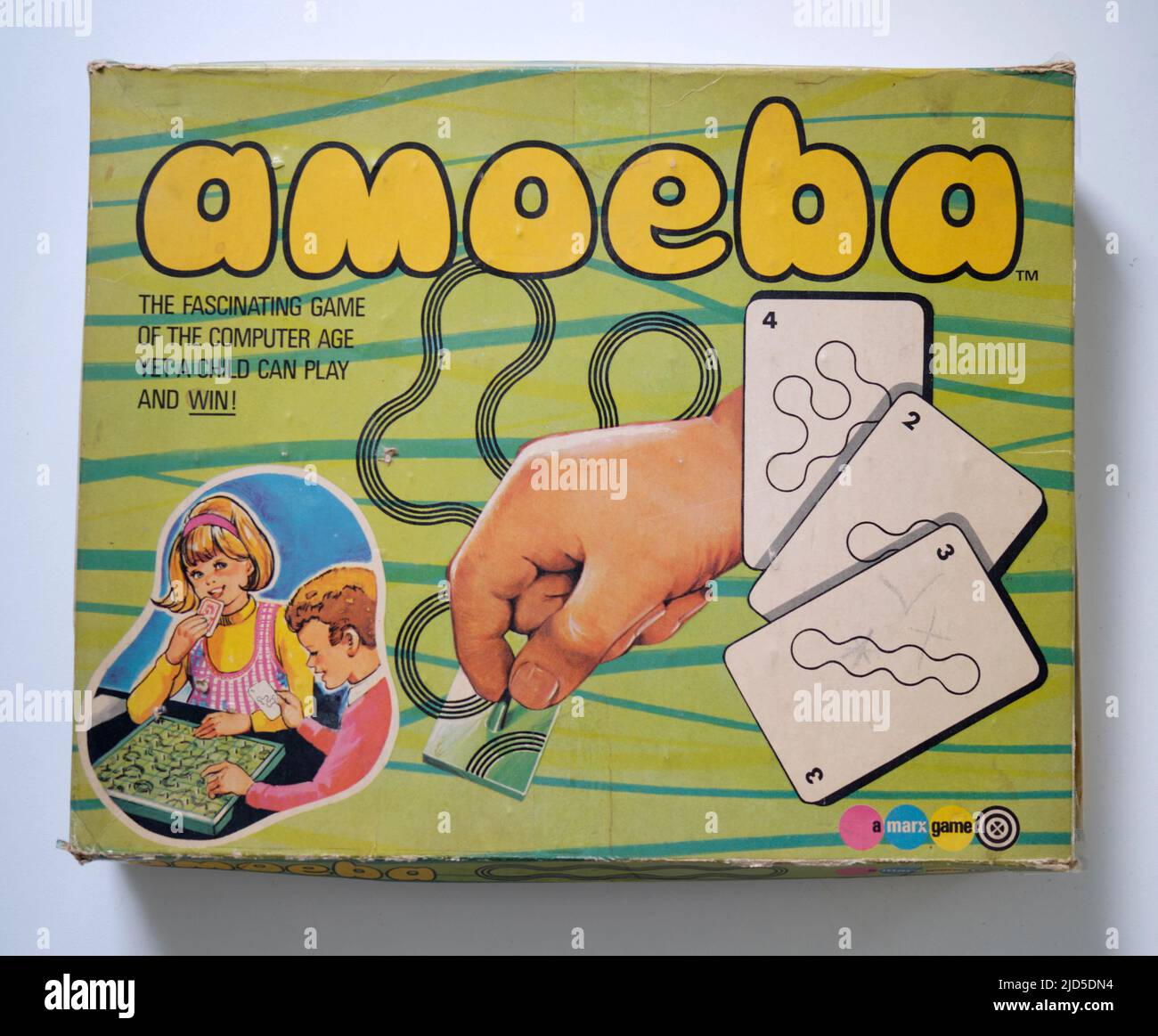 Vintage Amoeba Kartenspiel Stockfoto